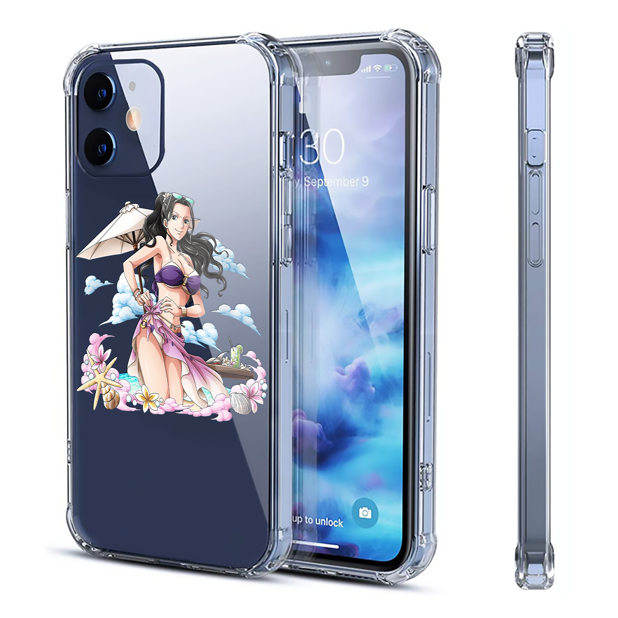 （画像用） ワンピース ニコ・ロビン ONE PIECE Nico Robin 【iPhone 12シリーズ対応】透明スマホケース（クリアソフトケース）